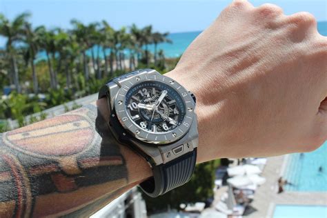 hublot gmt titanium|Hublot titanium chronograph.